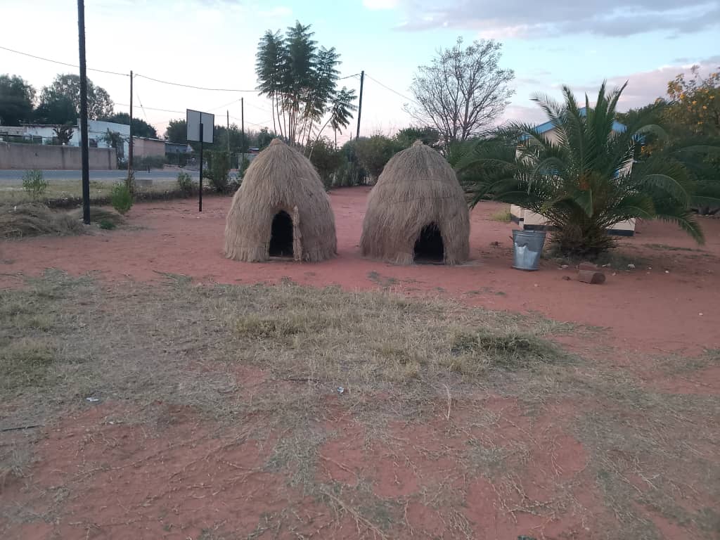 Traditional Grass Huts at Bosele